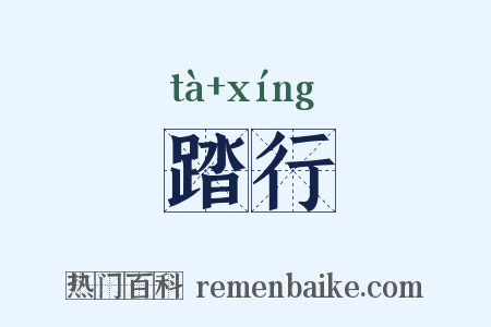 踏行是什么意思的图片